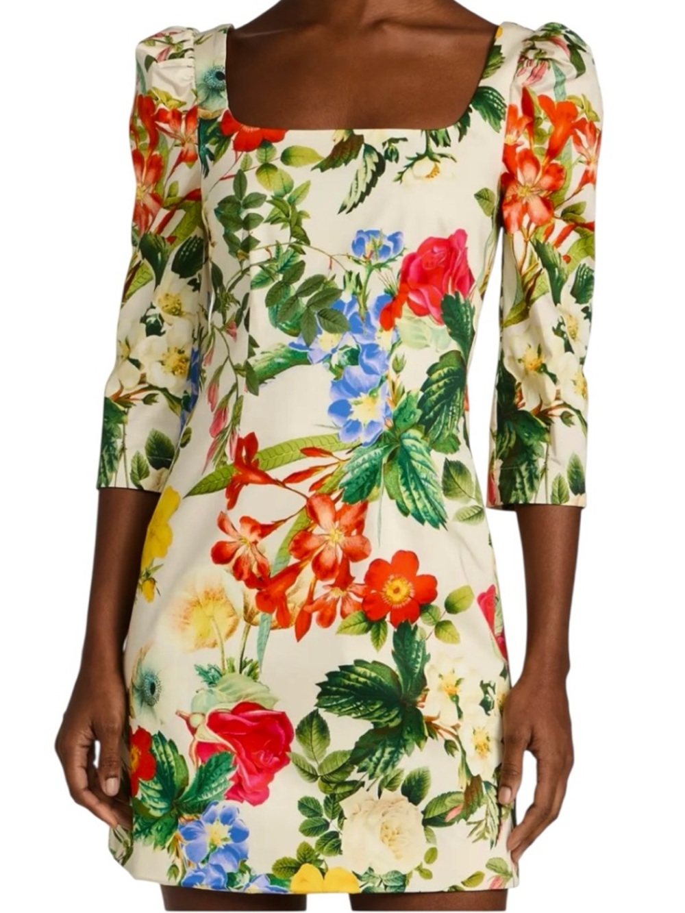 NWT Cara Cara Belinda Dress Egret Kingston Floral Size 14 Retail $425.00
